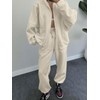 Matching Sets for Women Two Piece Sweat Suits Full Zip