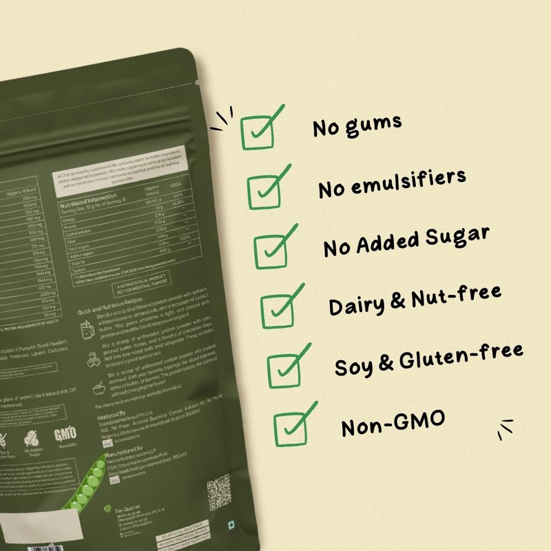 BE ODD Vegan Protein Powder (1kg, Unflavored)