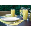 Kraftware Fishnet Wedge Placemats for Round Outdoor Tables, Lemon Yellow,