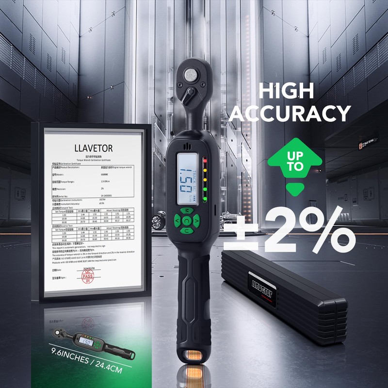 LLAVETOR Mini Torque Wrench Digital - 1/4-Inch Drive with Buzzer