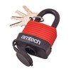 Amtech T0745 40mm Weatherproof Padlock Black & Red