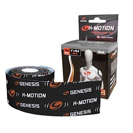 Genesis K-Motion Tape with Copper Infuzion- Black Uncut Roll