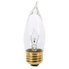 Satco S3264 120V Medium Base 25-Watt CA10 Light Bulb, Clear