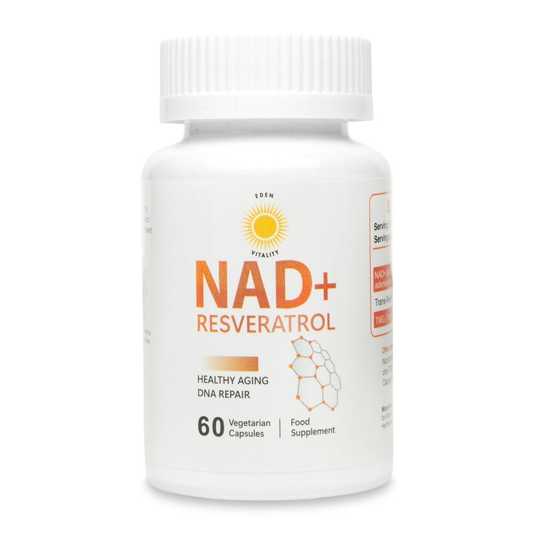NAD Supplement 1000mg with True NAD+ 500mg & Resveratrol 250mg
