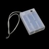 Bxian 3PCS 69x48x18mm Transparent 3 AA Regular Battery Box with
