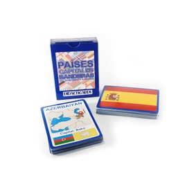 DIDACTICARDS - Flags and countries of the European continent, Educational game, Board game, Primary review, Geography, Learning countries and flags for children, Game, Cards, Educational flashcards -