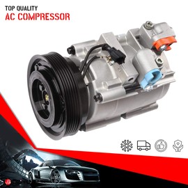 cciyu Air Conditioning Compressor Compatible for Hyundai Santa Fe 2.7L 2001-2006 Replaces AC Compressor for Car