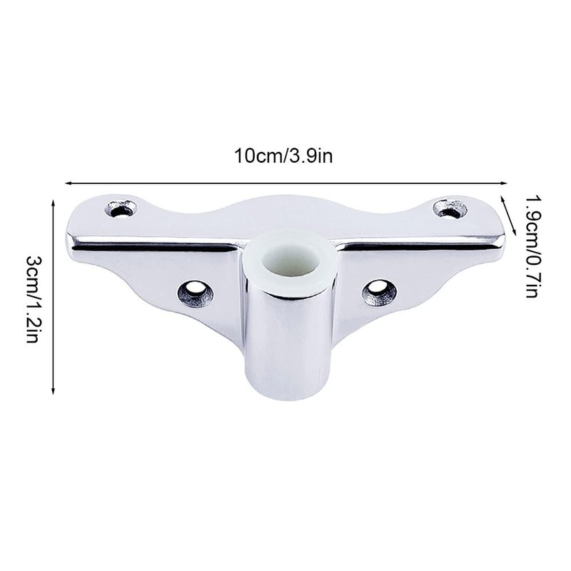 DONGKER Oarlock Support Bracket,3.9 * 0.7 * 1.2" Stainless Steel