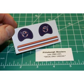 Late 1984 Pittsburgh Maulers USFL Football Gumball Helmets *DIECUT DECALS ONLY*