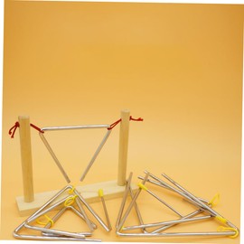 Kisangel Triangle Bell for Early Education Musical Instrument for Safe Percussion Teaching Tool for Kindergarten Music Activities Stimulate Sound and Rhythm Skills
