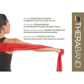 Thera-Band® Original Exercise Band + Exercise Book Approx. 3 m Long (Gold)