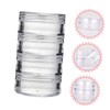 DECHOUS 3 Sets Clear Cream Storage Bottles of Refillable Makeup