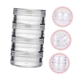 DECHOUS 3 Sets Clear Cream Storage Bottles of Refillable Makeup Sample Jars Compact Travel Containers for Creams Lotions and Moisturizers for Toiletries the Go