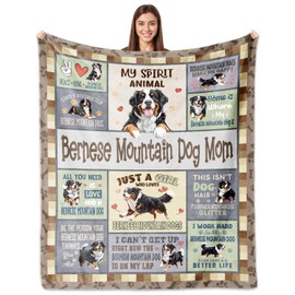 Yofipon Bernese Mountain Dog Gifts, Bernese Mountain Blanket 60"x50", Bernese Mountains Gifts for Women, Gift for Dogs Lover, Gift Ideas for Bernese Mountains Mom Christmas, Mothers Day, Birthday