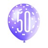 Vibrant 50th Glitz Petal Pink, Spring Lavender & White Latex