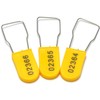 20pcs Security Metal Wire Padlocks, Plastic Security Seals Disposable Anti-Tamper