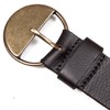 Lucky Brand Women's Leather Bold Fashion Belts, Statement Buckle-Black, L
