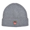 GANT Knitted Hat Banner Shield Beanie Wool One Size, gray