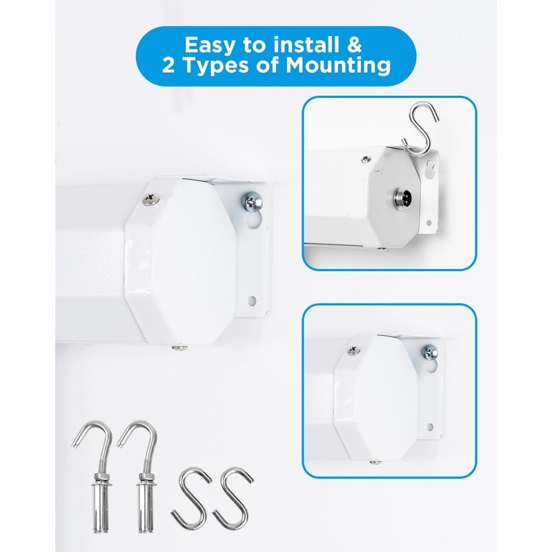 Projector Screen Motorized Pull Down 84 Inch 16:9 Electric Projector