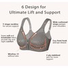DotVol Front Closure Bra for Women Full Coverage Back Support