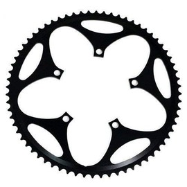 Driveline 68T CNC AL7075 Road Bike Bicycle Chainring 68T, BCD 130 mm, Black # st1409 