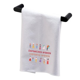 BDPWSS Feminist Kitchen Towel Women Empowerment Gift Empowered Women Empower Women Gift RBG Gift Girl Power Female Power Gift (Empower Women TW)