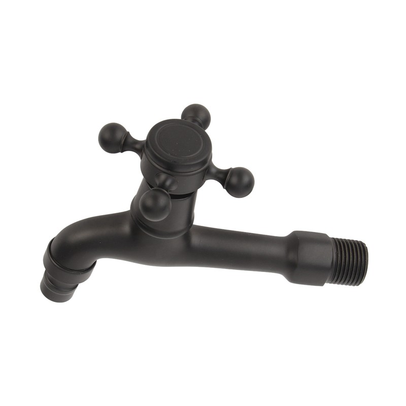 G1/2in Wall‑in Antique Brass Faucet Washing Machine Single Cold Water