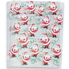 Santa Large Cellophane Bags | 20" x 16" | 4 Pcs