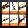 Keeper 2-Pack Retractable Ratchet Tie Down Straps – 1" x