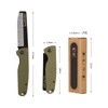Folding Pocket Beard Comb for Men, G10 Handle, Folding &