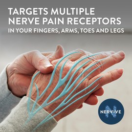 Nervive Pain Relieving Cream, Max Strength Non-Greasy Topical Pain Reliever with Lidocaine and Menthol for Toes, Feet, Fingers, Hands, Legs & Arms, 3.0oz