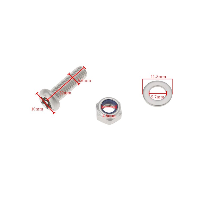 LT Easiyl 1Set Stainless Crossmember Rear Body Bolt Fixing Kit