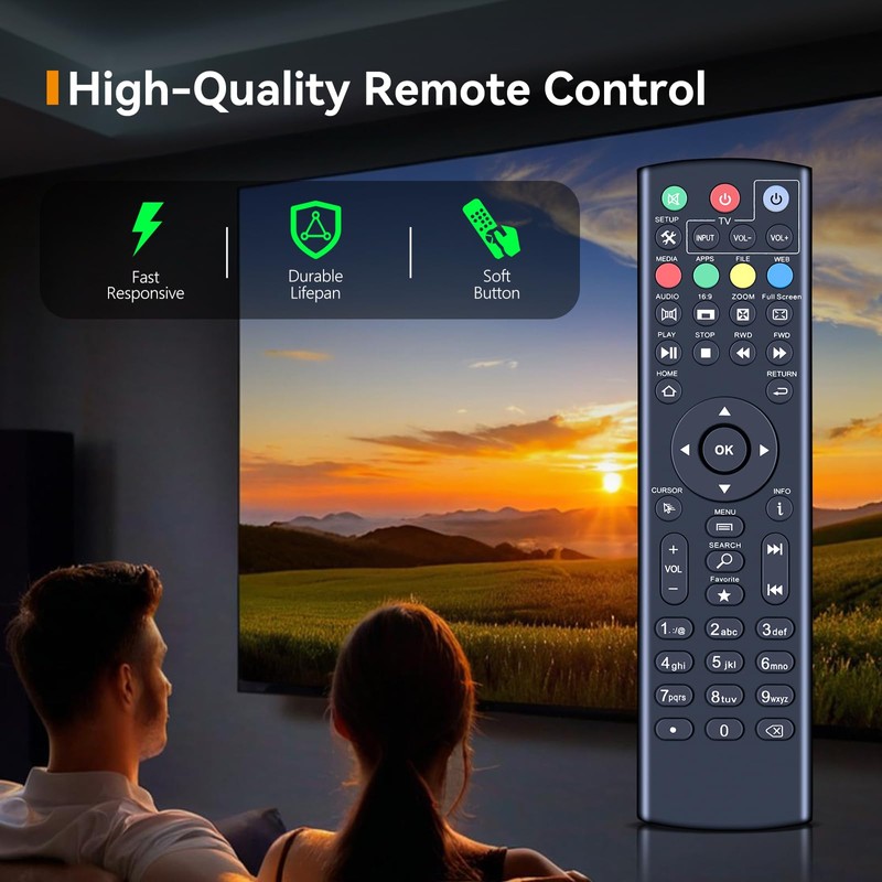 HZIME Replacement Remote Control Compatible for Superbox S1/ S2 PRO/