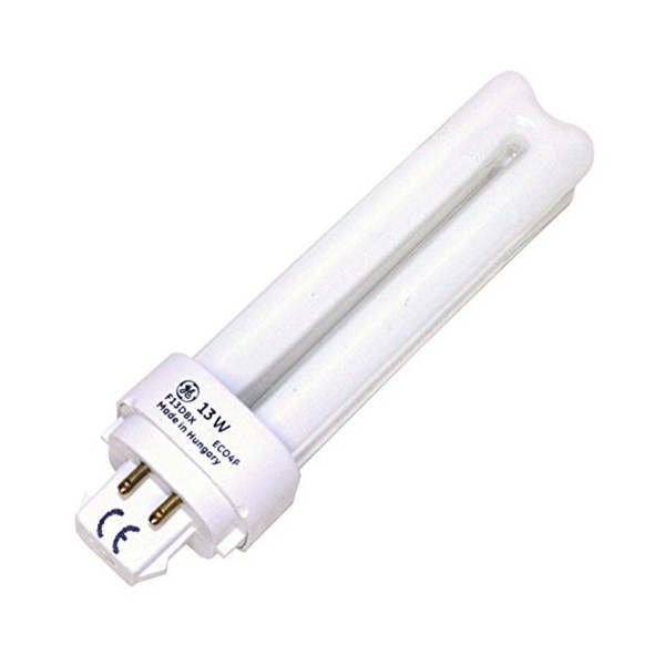 (25 Pack) GE 97594 F13DBX/827/ECO4P 13-Watt 2700K 4-Pin Double Biax Compact Fluorescent Lamp