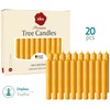 Eika Premium 100% Beeswax Tree Candles - Pack of 20