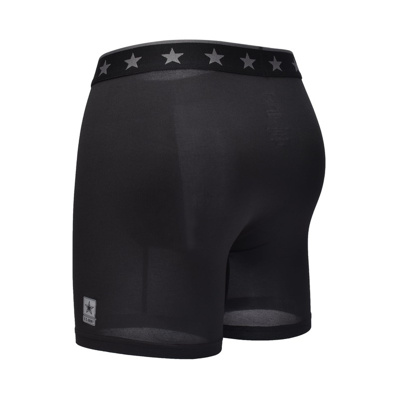 U.S. Army Men's PERFORMANCE BOXER BRIEF Black
