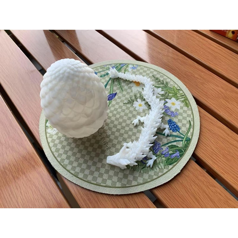 FOLANDO 3D Printed Dragon in Egg, Luminous 3D Dragons Eggs