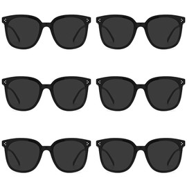 Sarini 6 Pair Party Sunglasses Bulk Neon Party Favors for Beach Wedding Party Pool Party Supplies