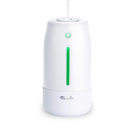 LivePure Cool Mist Humidifiers for Bedroom. Small Humidifier for Babies, Nursery, Plants, Office. Ultrasonic Cool Mist Humidifier w/ Quiet Operation, USB-C Rechargeable. White