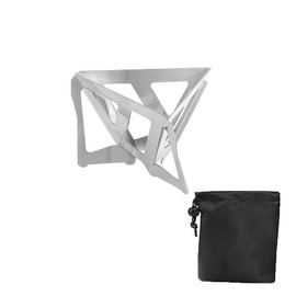 Collapsible Coffee Filter, Stainless Steel Reusable Cone Coffee Filter for Office/Home/Travel/Camping/Daily Outdoor/Backpacking, Picnic