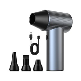 MineTown SwiftFlow X7 Compressed Air Duster, Ultra-Powerful Electric Air Duster, 3-Speed Adjustable Rechargeable Cordless Air Blower for Computer, Keyboard, Home, Outdoor and Car
