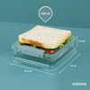 Sistema Ocean Bound Plastic Sandwich Box 450ml Food Container and