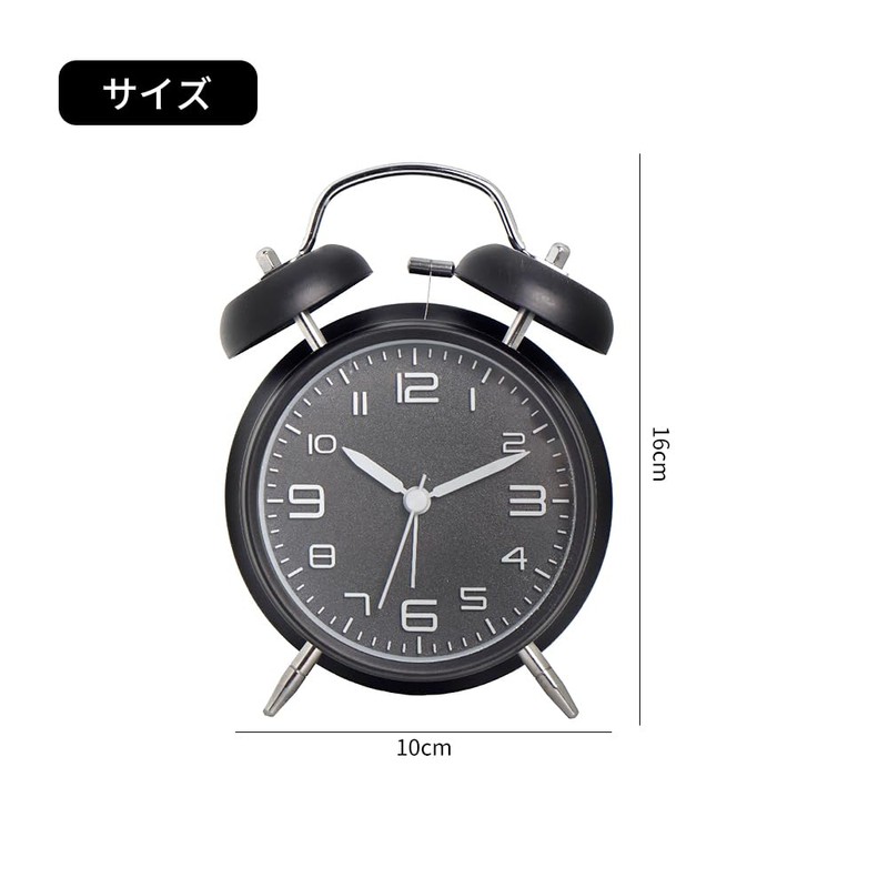 Alarm Clock, Loud Alarm Clock Vibration, Desk Clock, Quiet Clock