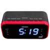 Jensen JEP-150 AM/FM Band Clock Radio with Weather Alert, Multicolor