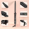 K&K 0.75" Tourmaline Ceramic Curling Iron, Professional Hair Curler Clip
