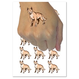 Dingo Australian Wild Dog Temporary Tattoo Water Resistant Fake Body Art Set Collection - 15 2" Tattoos (1 Sheet)