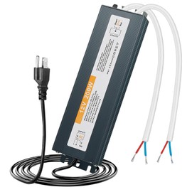 LED Driver 12V 200W LED Power Supply Waterproof IP67 AC110/220V to DC 12V Low Voltage Output Transformer for Indoor Outdoor LED Strip Lights