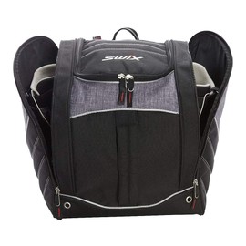 Swix Road Trip Tri Pack - Backpack Ski Boot Bag - Perfect for Ski or Snowboard Boots, Black/Charcoal, One Size (RT165)