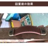 JeeSoarToFar Antique Leather Handle Set, 3 Sizes, Bronze Joints, Apply