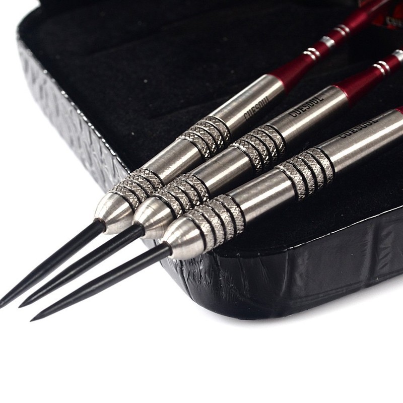 CUESOUL 95% Tungsten 26 Grams Tungsten Steel Tip Darts Set